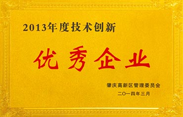 2013年技術(shù)創(chuàng)新優(yōu)秀企業(yè)